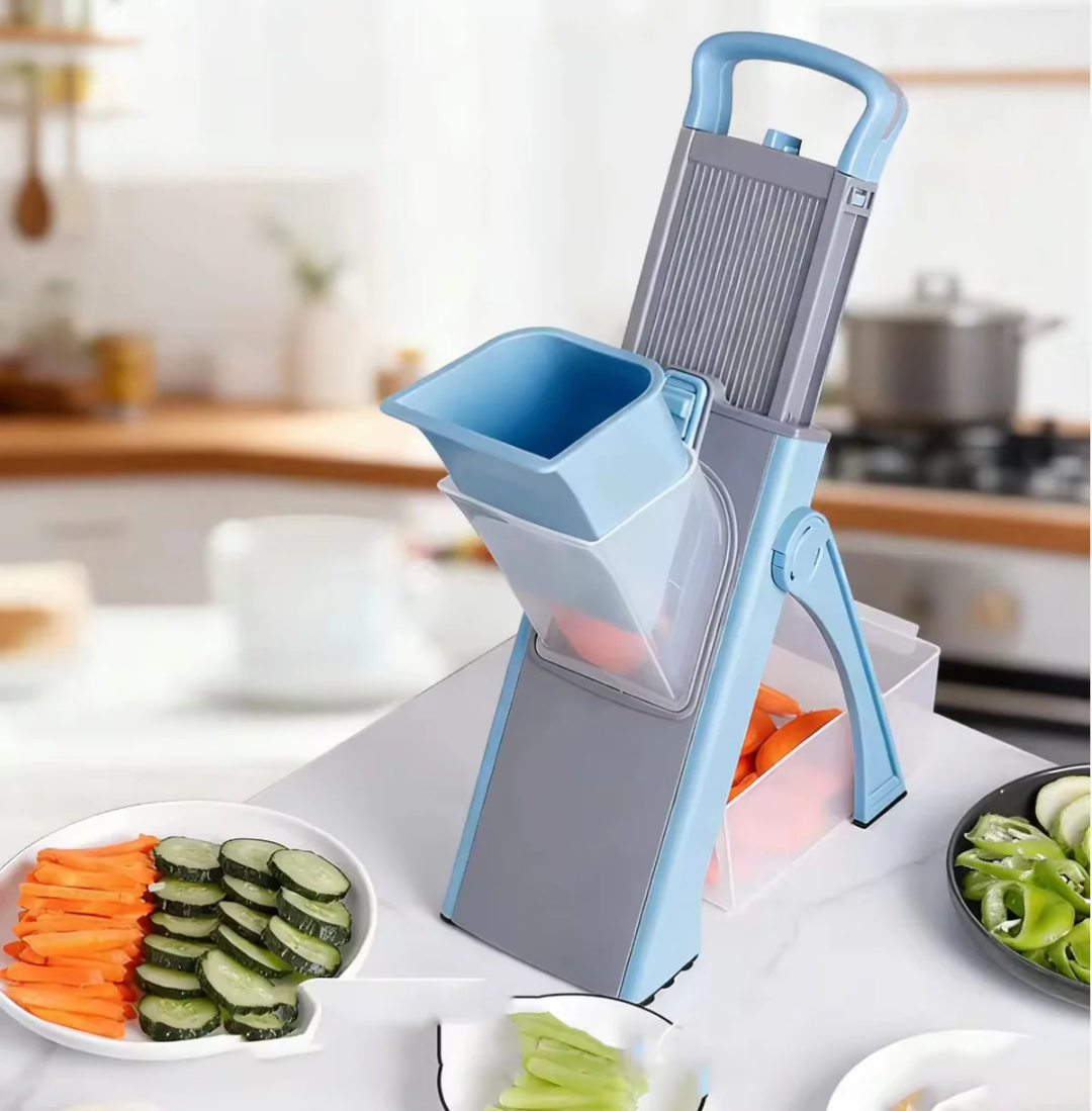 SUPMAKIN 5-in-1 Safe Mandoline Slicer and Vegetable Cutter