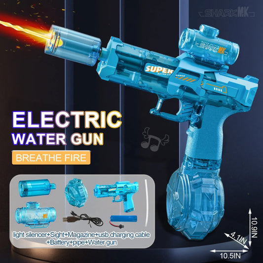 Rechargeable electric water blaster with USB charging