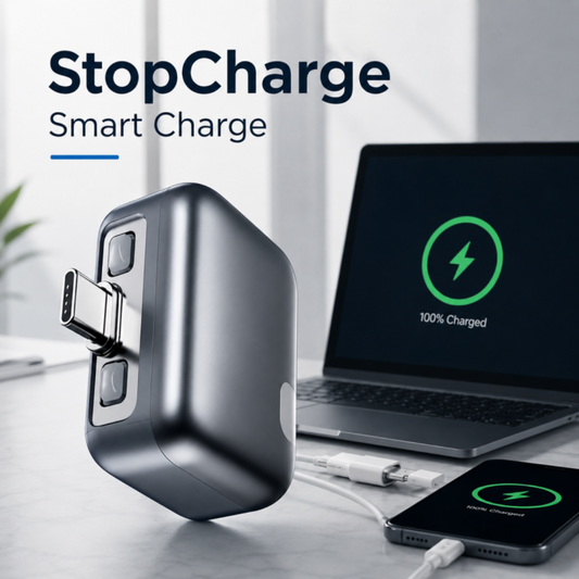 Automatic charging stop adapter