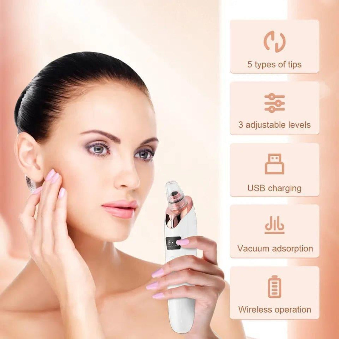 Blackhead remover with 5 interchangeable tips