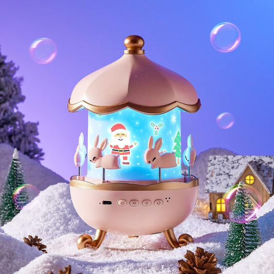 Pink bunny LED star projector