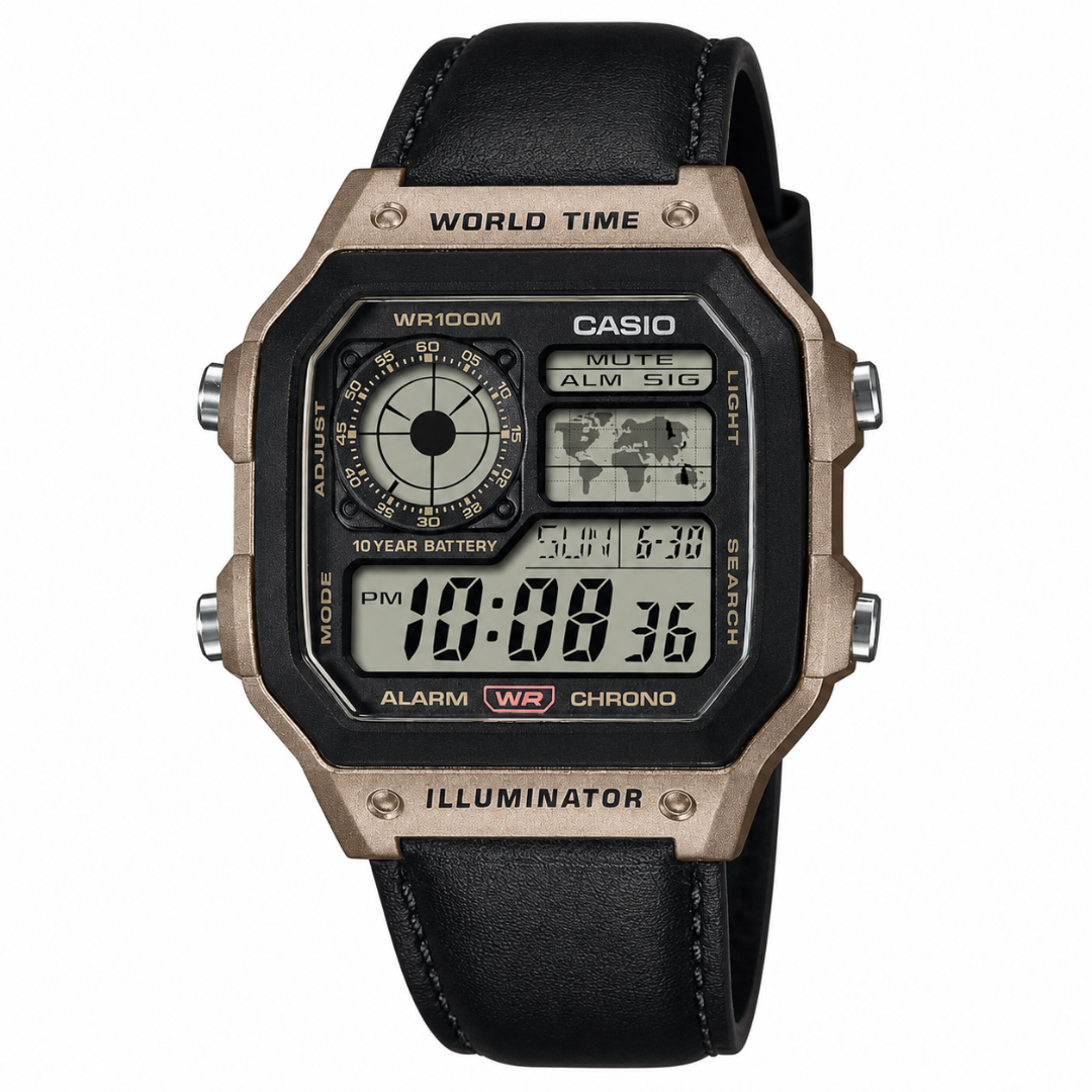 Casio AE-1200WHL-5AV World Time digital watch
