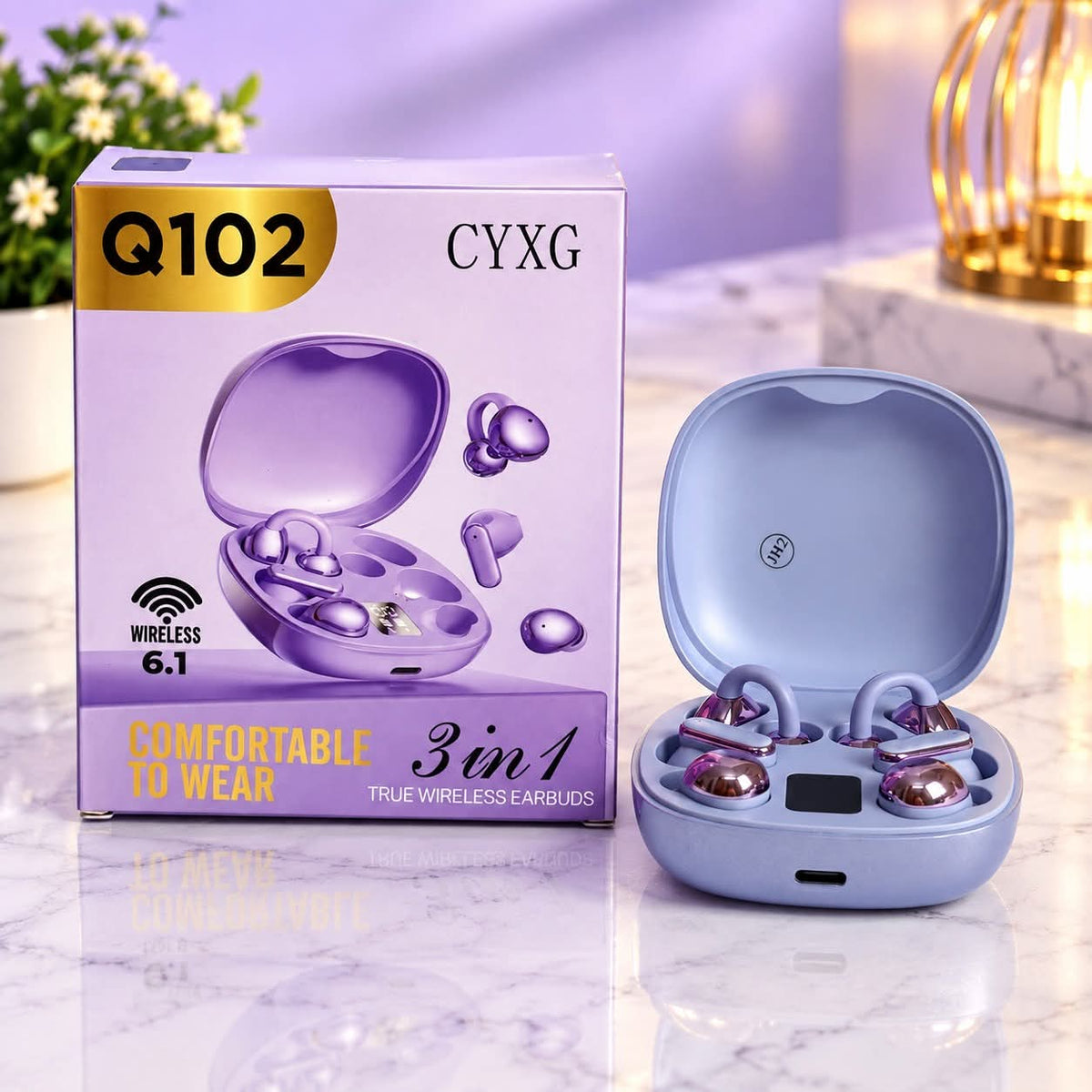 Q102 3-in-1 TWS Bluetooth Earphones | Bluetooth 6.1