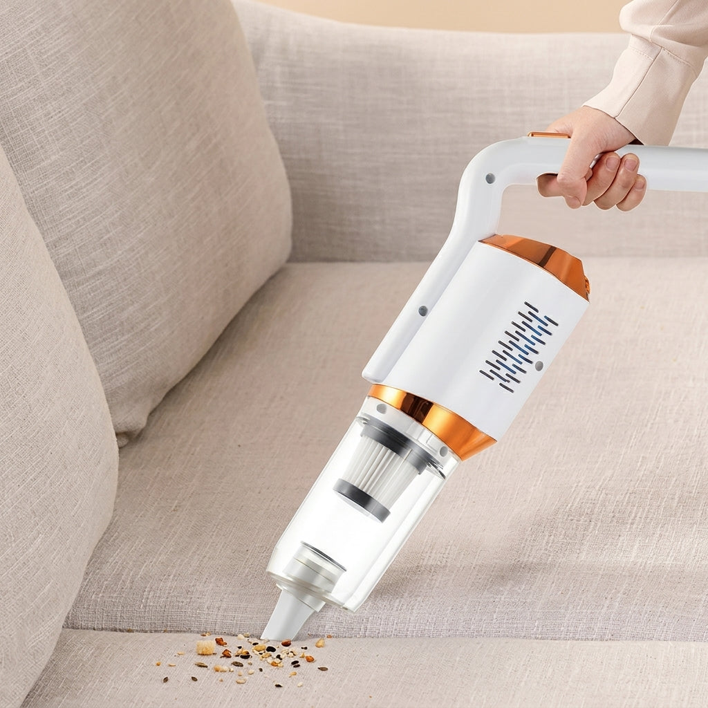 Cordless vacuum cleaner with included accessories, if visible