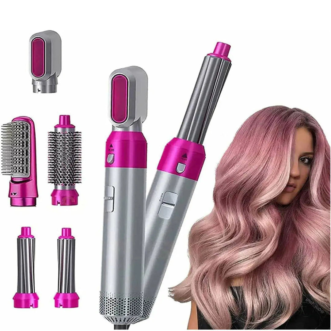 Hot air hair styler with interchangeable styling attachments