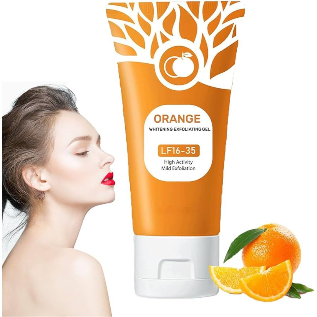Orange face and body exfoliating gel