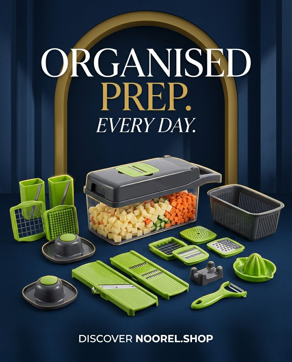 Multi-function vegetable chopper for everyday kitchen preparation