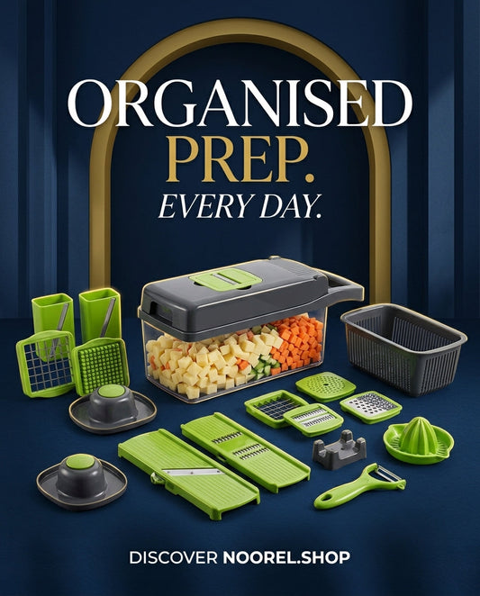Multi-function vegetable chopper for everyday kitchen preparation