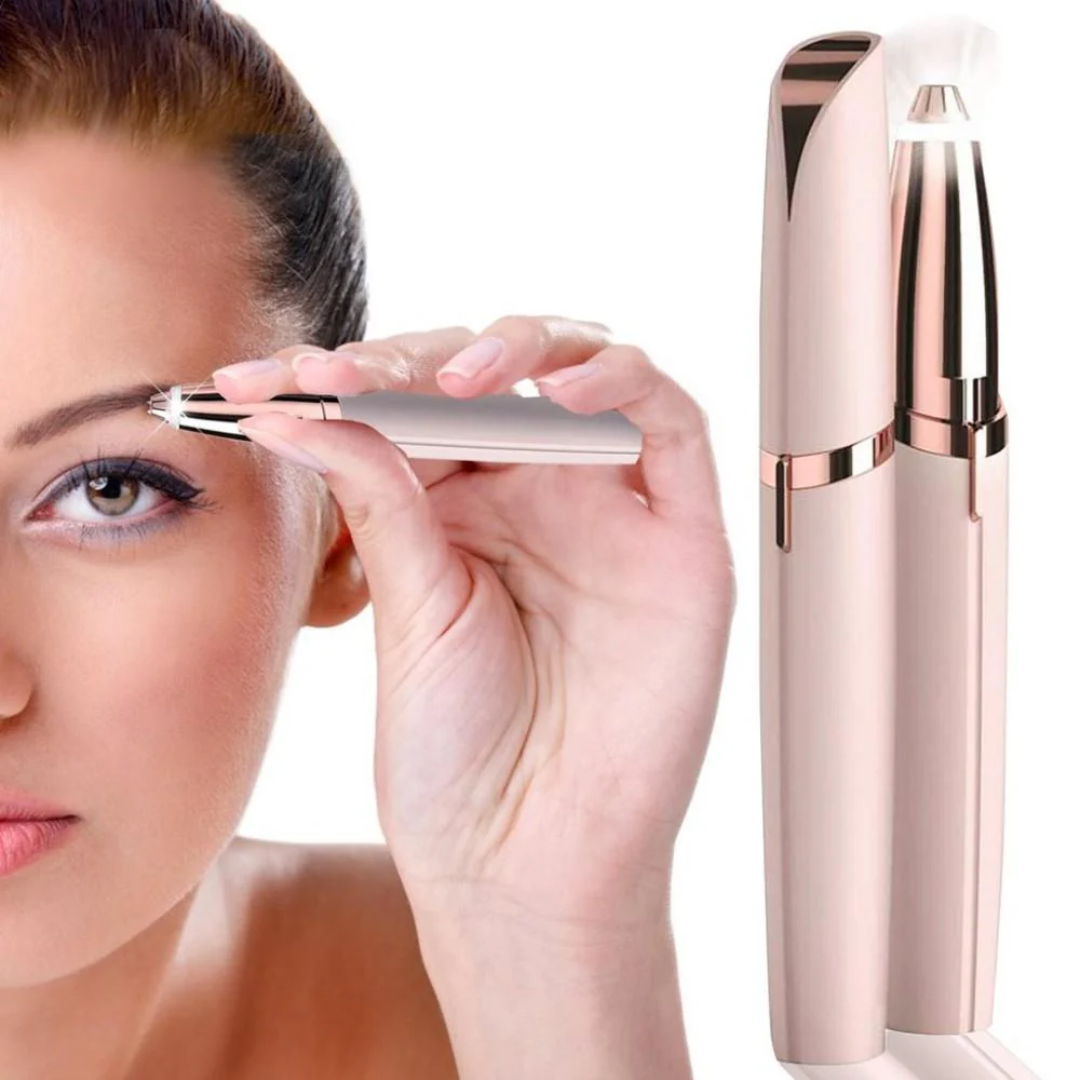 2-in-1 electric eyebrow trimmer for facial grooming