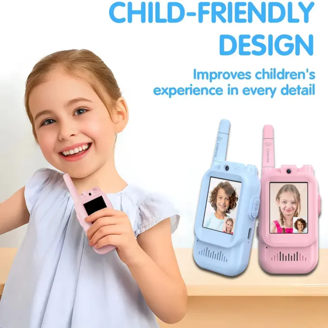 Kids Video Walkie Talkie with HD camera for interactive play