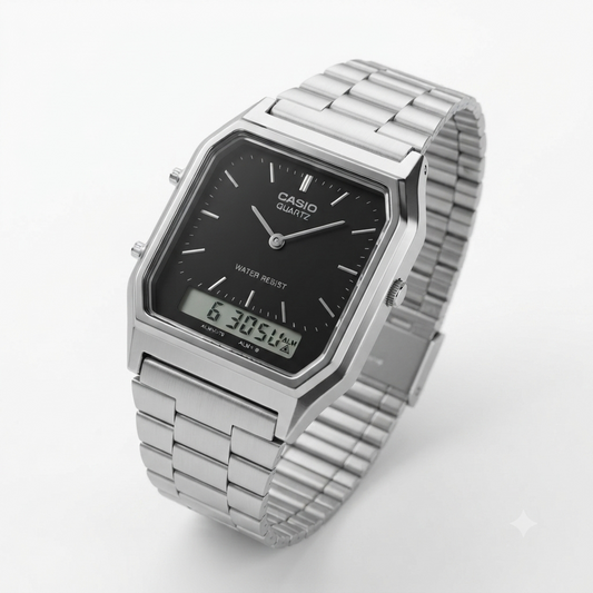 Casio Vintage analog-digital watch for everyday men's wear