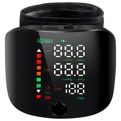 Ofrdncy BP Monitor, Digital Blood Pressure Monitor, Wrist BP Monitor, Heart Rate Monitor, LED BP Monitor, Rechargeable Health Device, Home Health Monitor UAE