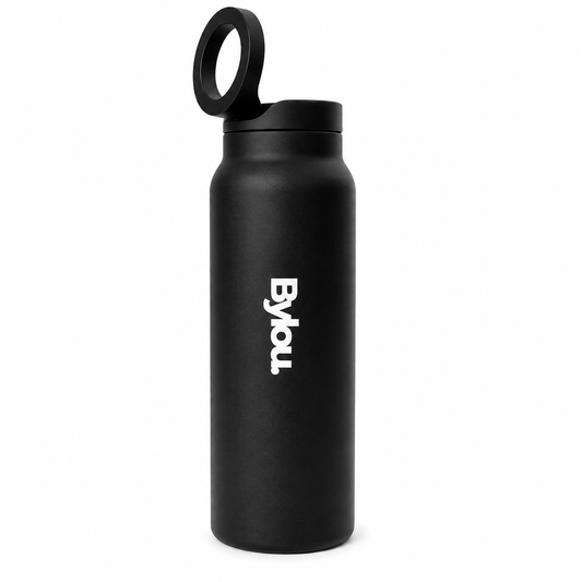 ByMol Water Bottle, Stainless Steel Bottle, Insulated Water Bottle, Reusable Bottle, Matte Black Bottle, Travel Accessories, Gym Essentials UAE