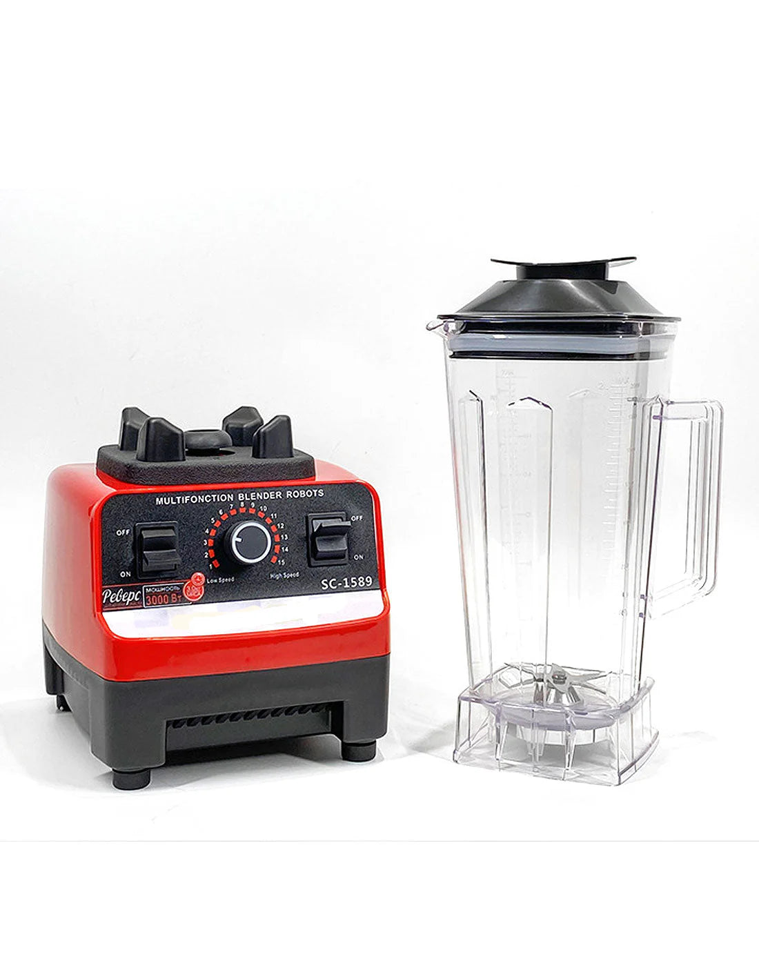 Silver Crest 4500W 2L blender and juicer in red