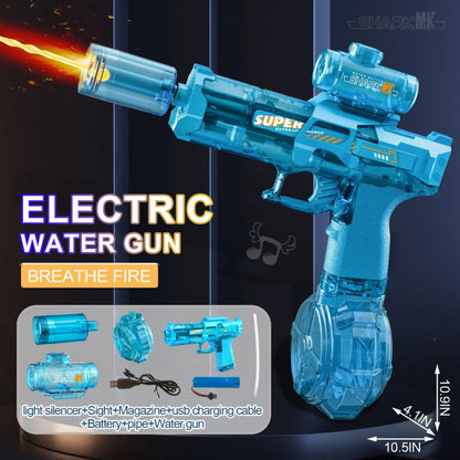 Rechargeable electric water blaster with USB charging