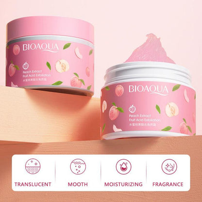 Bioaqua peach exfoliating face gel for skincare