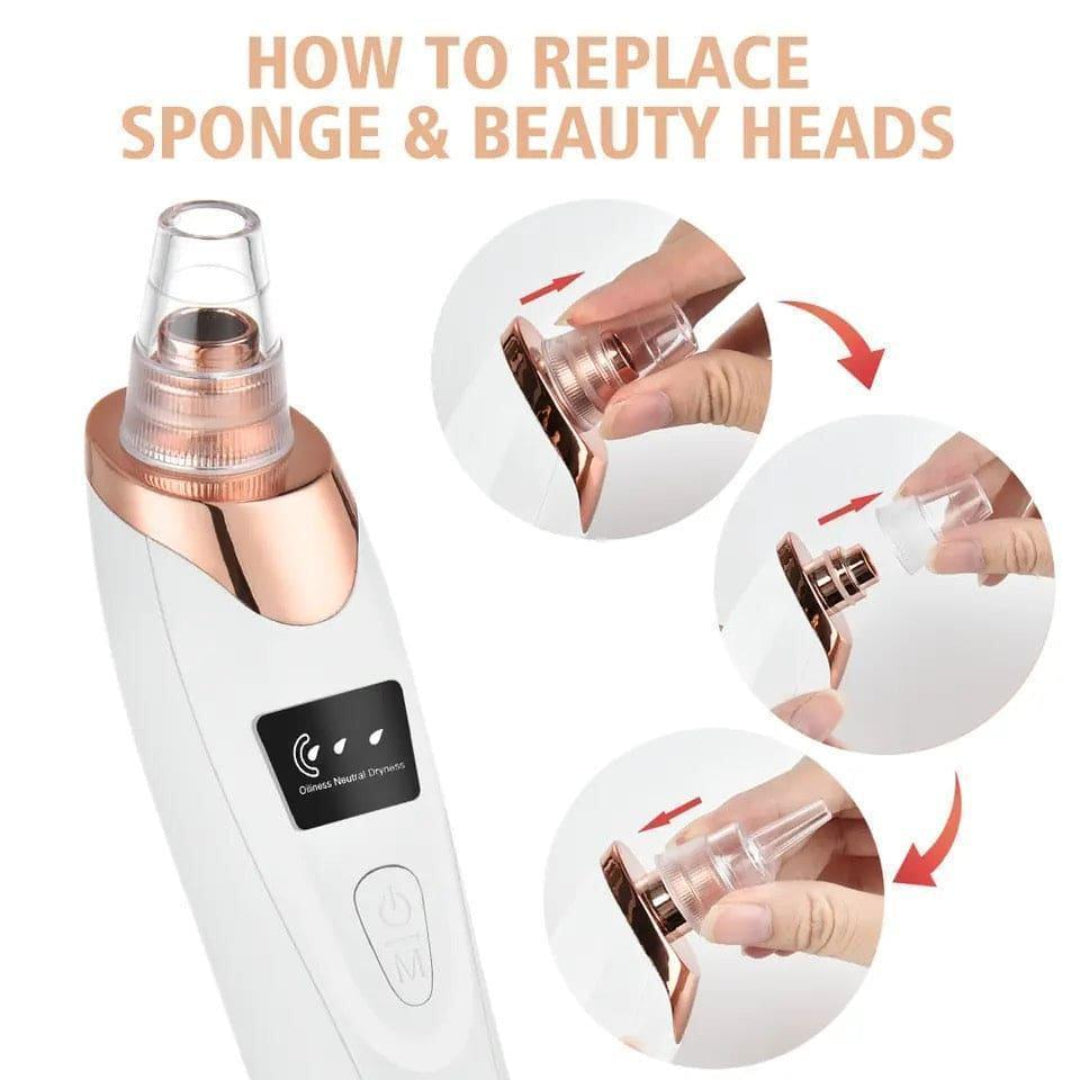 Blackhead remover with soft silicone tips