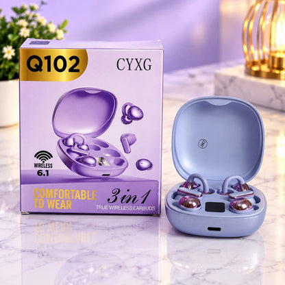 Q102 3-in-1 TWS Bluetooth Earphones | Bluetooth 6.1