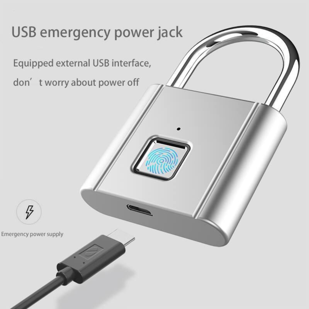 Portable fingerprint security lock for everyday use