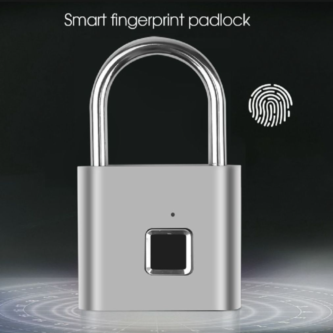 Fingerprint padlock for luggage and bags