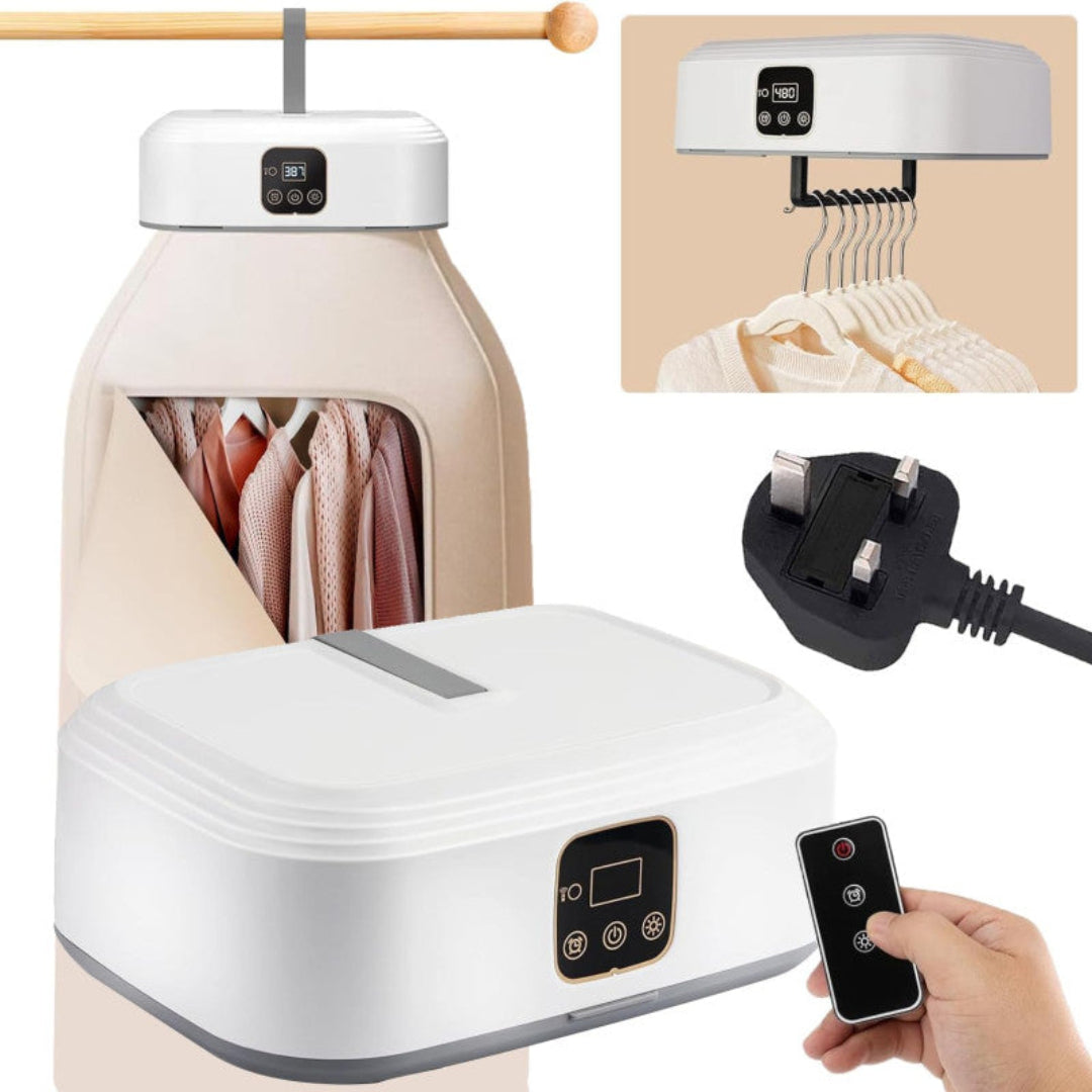 Foldable clothes dryer with dual drying modes