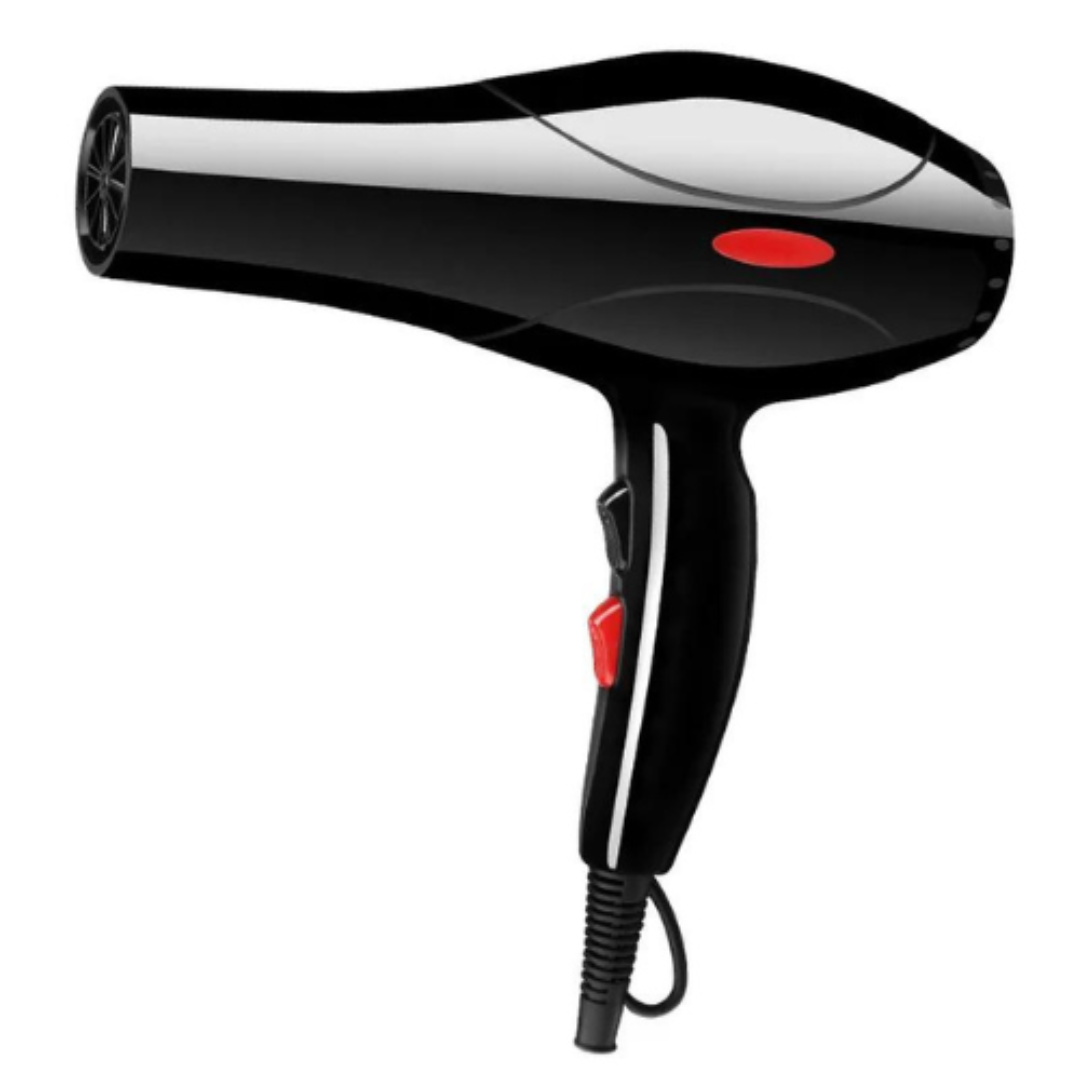Hair dryer with two speeds and three temperature settings