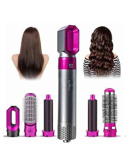 Ionic hot air hair styling brush for drying and styling