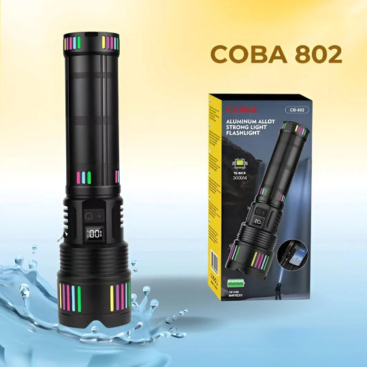 COBA 802 rechargeable tactical flashlight with P70.2 LED