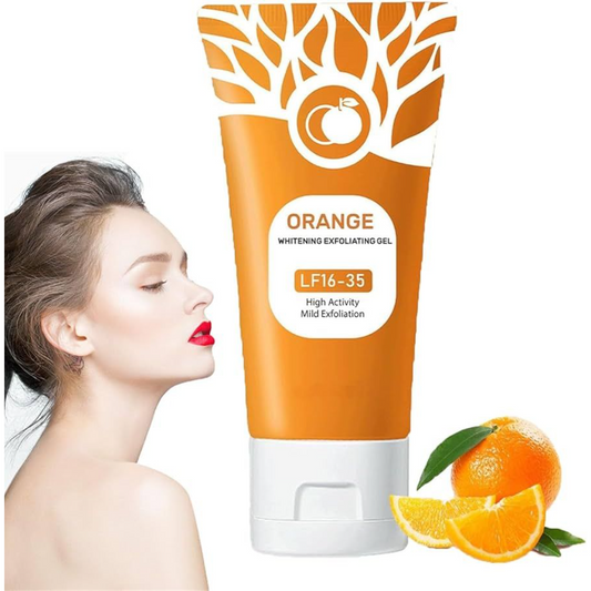 Orange face and body exfoliating gel