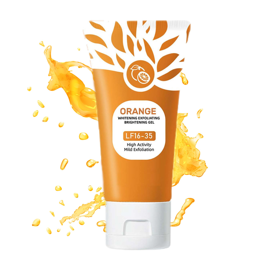 Orange skin exfoliating gel for smoother-looking skin