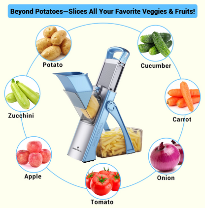 SUPMAKIN vegetable slicer with 420 stainless steel blades