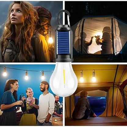 Portable camping lantern with hanging feature, if visible
