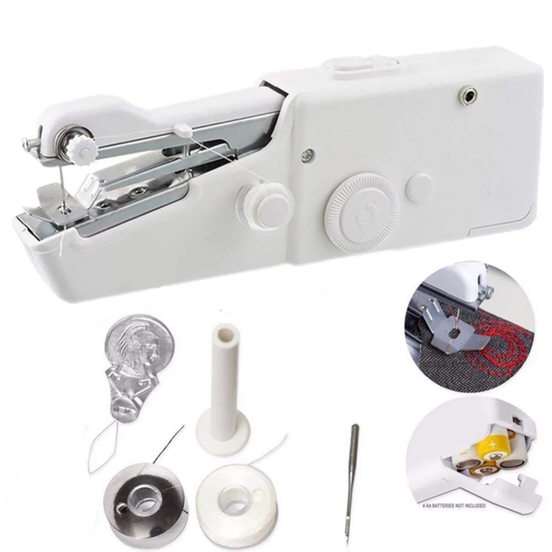 Portable mini sewing machine for home sewing