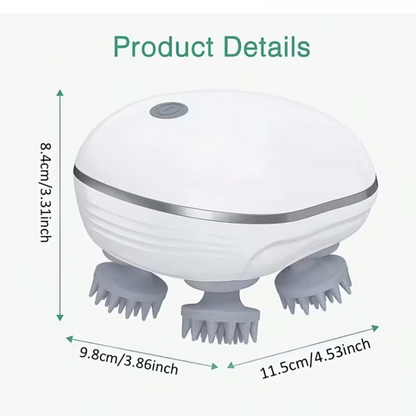 Portable scalp massager for home office and travel