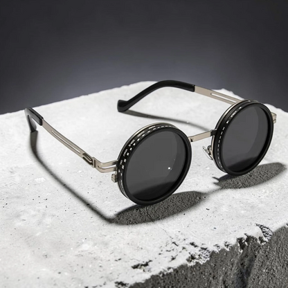 Round vintage sunglasses for men and women