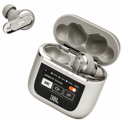 JBL Tour Pro 3 wireless earbuds with built-in microphone