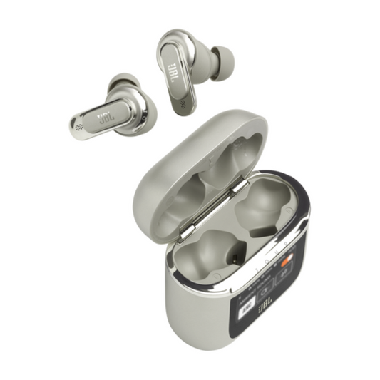 JBL Tour Pro 2 Bluetooth earbuds with touch controls
