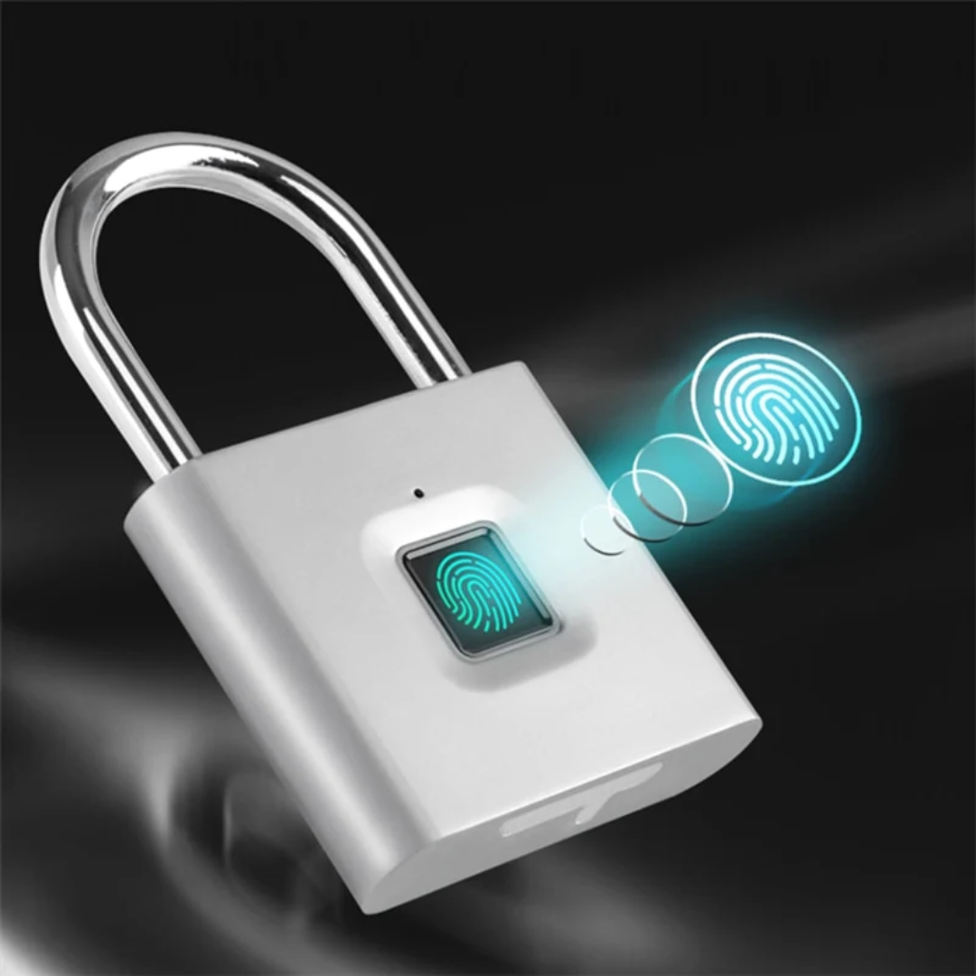 Smart fingerprint padlock with biometric access
