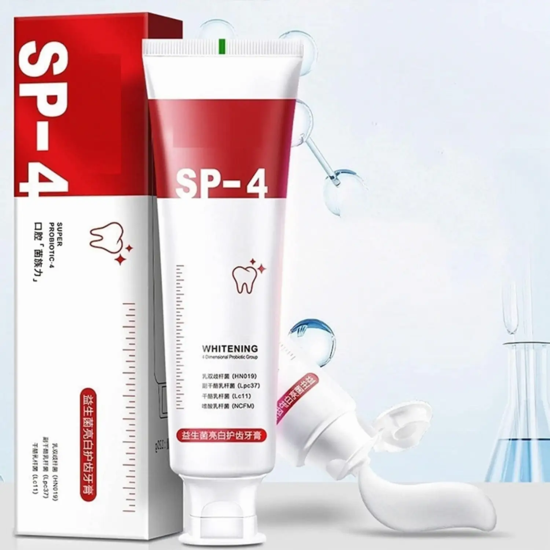 SP-4 teeth whitening toothpaste with chocolate flavor