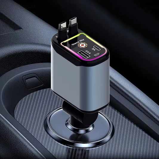 Starry Sky LED car charger with purple projection
