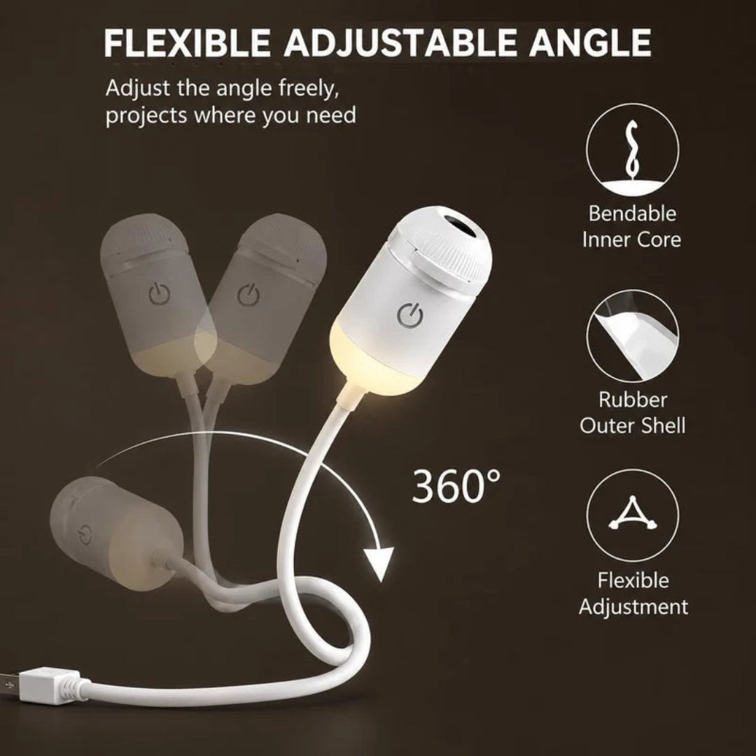 Package box and accessories of USB Galaxy Star Projector from NOOREL.shop