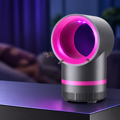 Mosquito killer lamp with removable collection tray