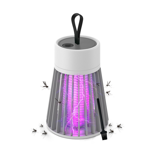Attracts insects using UV light.